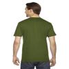 American Apparel Unisex Fine Jersey Short Sleeve T-Shirt, Olive, Small view 2