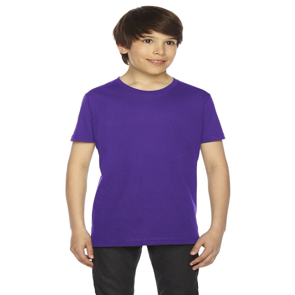 AM YOUTH SS JERSEY TEE (PURPLE) (10)