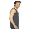 American Apparel Men Fine Jersey Tank Size M Asphalt view 2