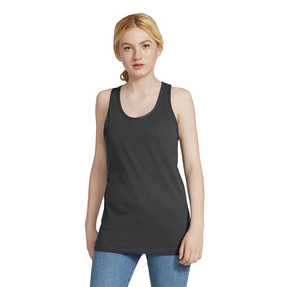 American Apparel Men Fine Jersey Tank Size XS Asphalt