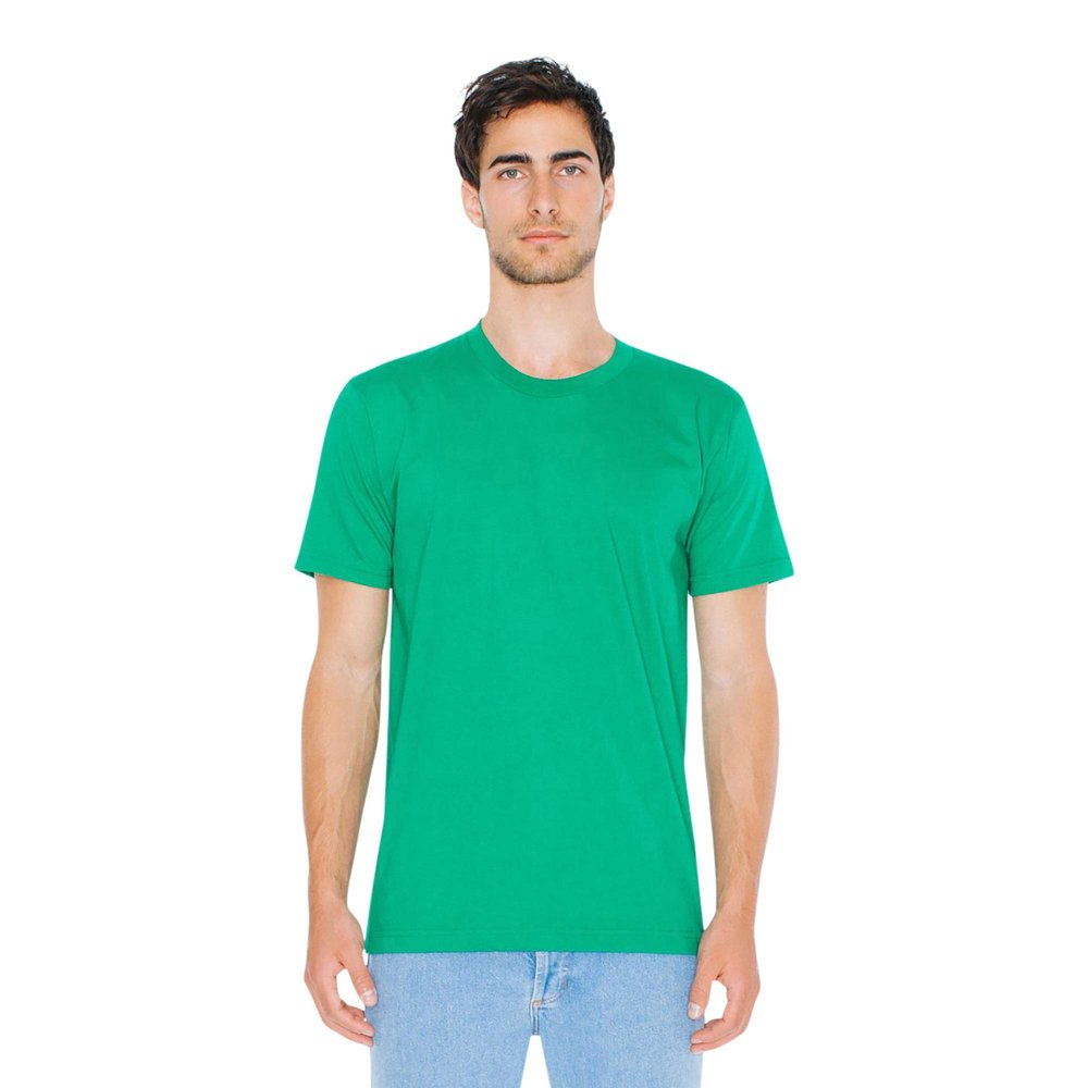 American Apparel Boys Fine Jersey Short-Sleeve T-Shirt (2201) -KELLY GREE -12