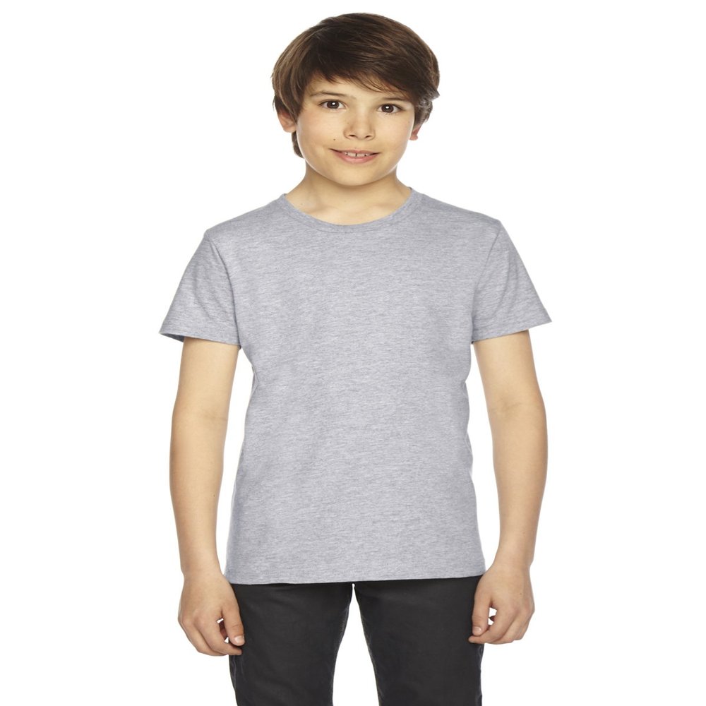 American Apparel AmApl YTH Jrsy SS Tee HtrGrey Y8
