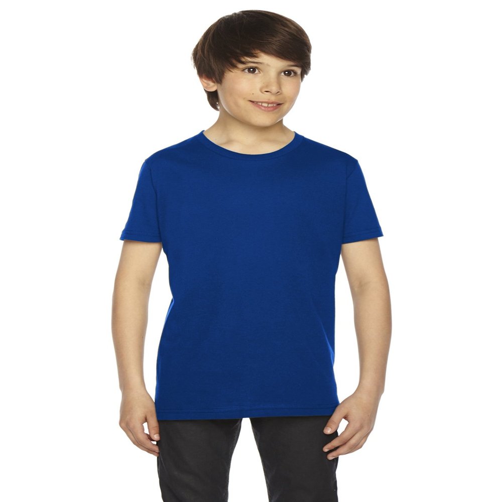 American Apparel Youth Fine Jersey USA Made Short-Sleeve T-Shirt 10 LAPIS