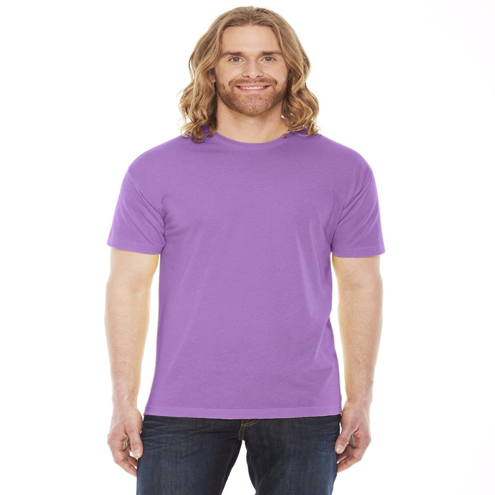 American Apparel Men 50/50 Crewneck T-Shirt Size 2XL Orchid