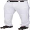 Rawlings | PRO 150 Series Baseball Pants | Youth Small | Piped | White / Navy | Relaxed Fit view 1