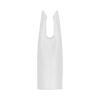 Bohning 5/16 T Nock for .115 (2.92mm) swedged end Arrow shafts, 12 Pack, White view 1