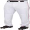 Rawlings | PRO 150 Series Baseball Pants | Youth Small | Piped | White / Scarlet | Relaxed Fit view 1
