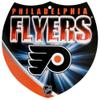 NHL Philadelphia Flyers 8'' x 8'' Plastic Shield Sign view 1