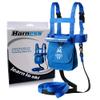Launch Pad Toddler Ski Harness with Leash - Ski Harness for Kids w/ 7' Elasticized Leash, Easy Lift Handle & Built-in Backpack | Teaches Speed Control & Snowboard Training for Kids | Blue view 1