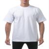 Pro Club Men's 12-Pack Heavyweight Cotton Short Sleeve Crew Neck T-Shirt, White, Large view 2
