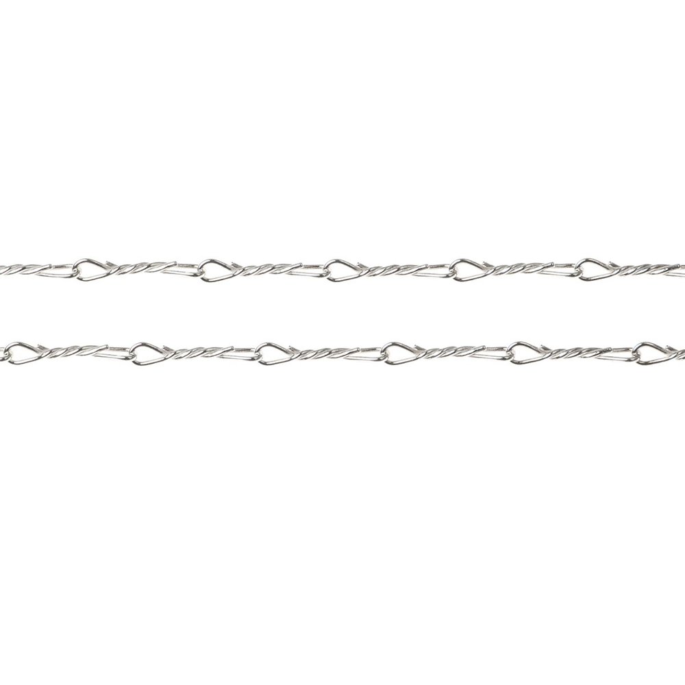 12 inches .925 Sterling Silver Twisted Wire Footage Link Footage Chain / Findings / Bright