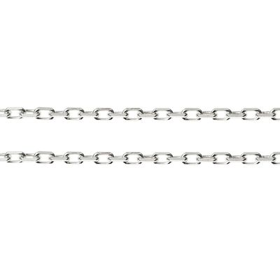 12 inches .925 Sterling Silver Italian Bead 030 Dc Cable Footage Chain / Findings / Bright