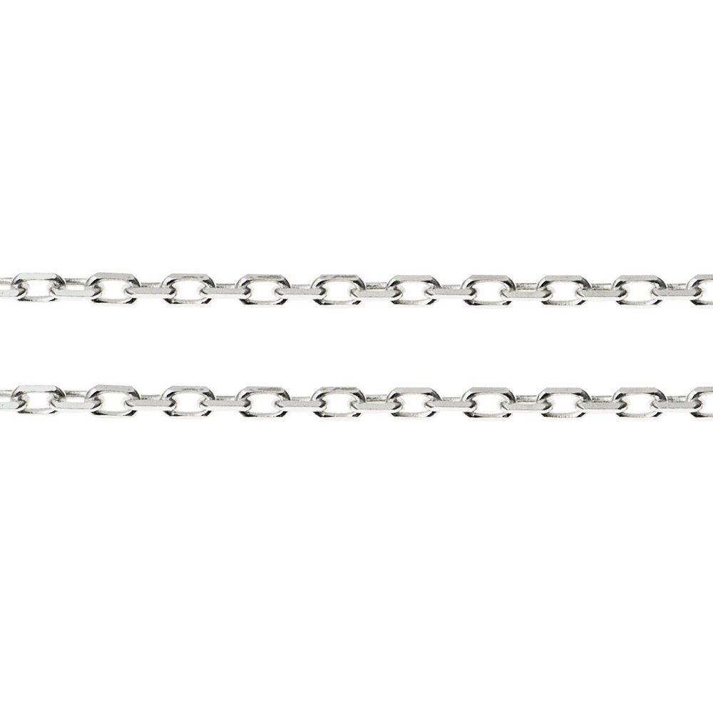 12 inches .925 Sterling Silver Italian Bead 030 Dc Cable Footage Chain / Findings / Bright