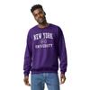 Barnesmith New York University NYU Violets Adult Unisex Crewneck Sweatshirt, Heritage, Violet, Medium view 2