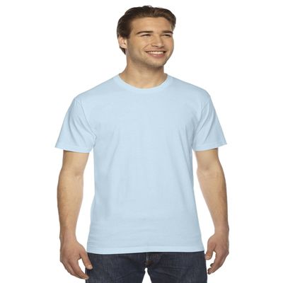American Apparel Men Fine Jersey Crewneck T-Shirt Size 3XL Light Blue