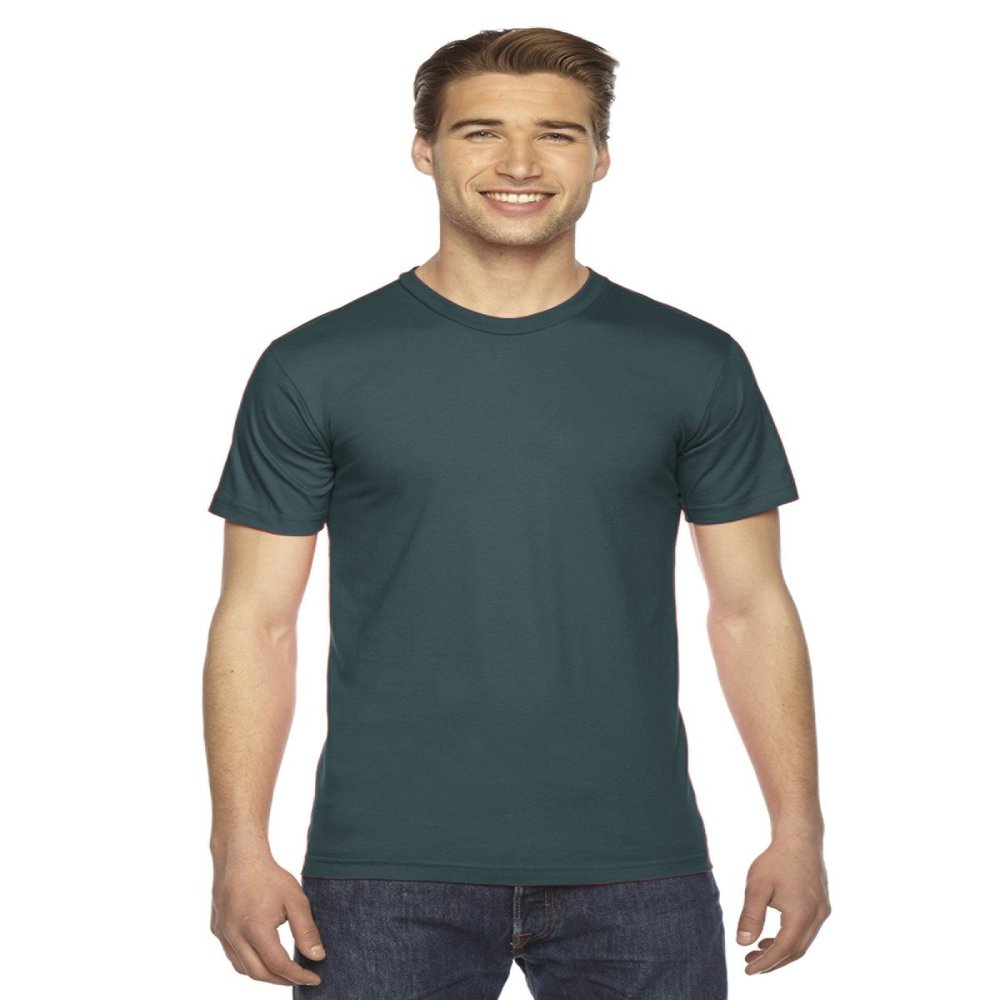 American Apparel Men Fine Jersey Crewneck T-Shirt Size 3XL Forest