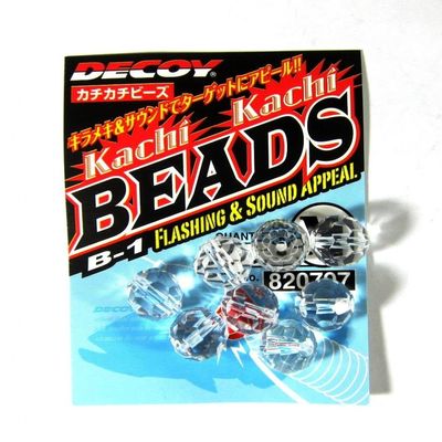 Katsuichi Decoy B-1 Ticking Beads, Medium, Clear