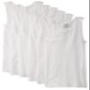 Fruit of the Loom Men's 6 Pack A-Shirt, White, Large view 1