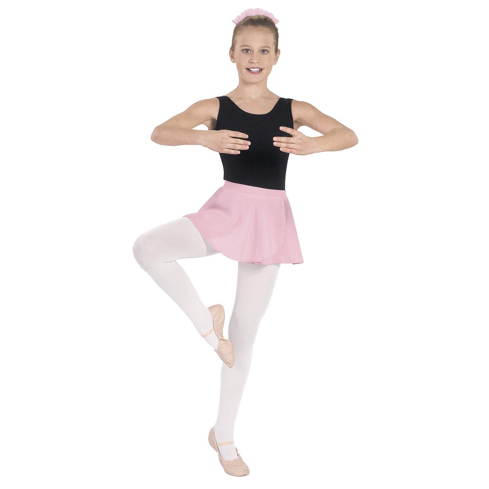 EUROTARD Girls Mock Wrap Skirt (Pink, Medium) - 10127