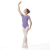 EUROTARD 1043 Girls Short Sleeve Leotard with Cotton (Lilac, Medium) view 2