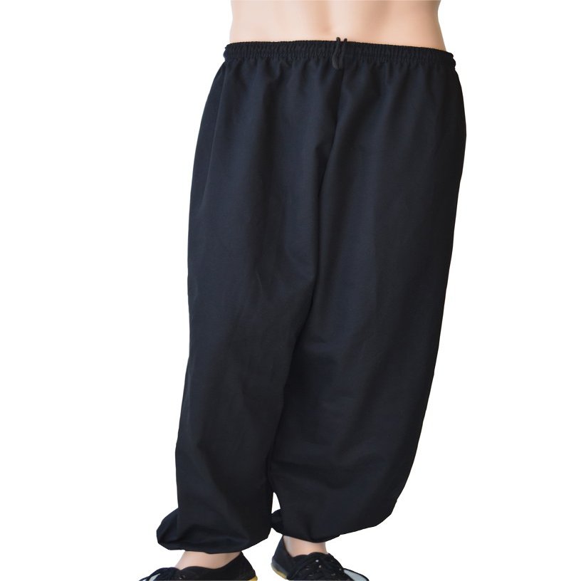 Jonie Uniforms Kung Fu Pants in 100% Cotton Twill-Adult Small (Outseam:38" Waist: 38"~22")