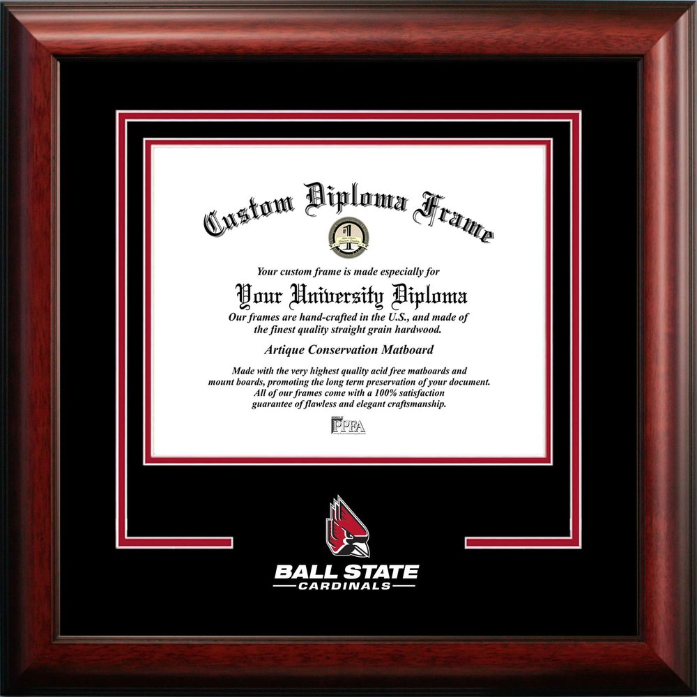 Campus Images Ball State University Cardinals 10w x 8h Spirit Diploma Frame