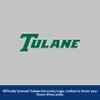 Campus Images Tulane University Diploma Frame 14 x 17  Satin Mahogany with Printed Tulane Green Wave Logo  Black & Forest Green Mats  Official Graduation Certificate Display view 3