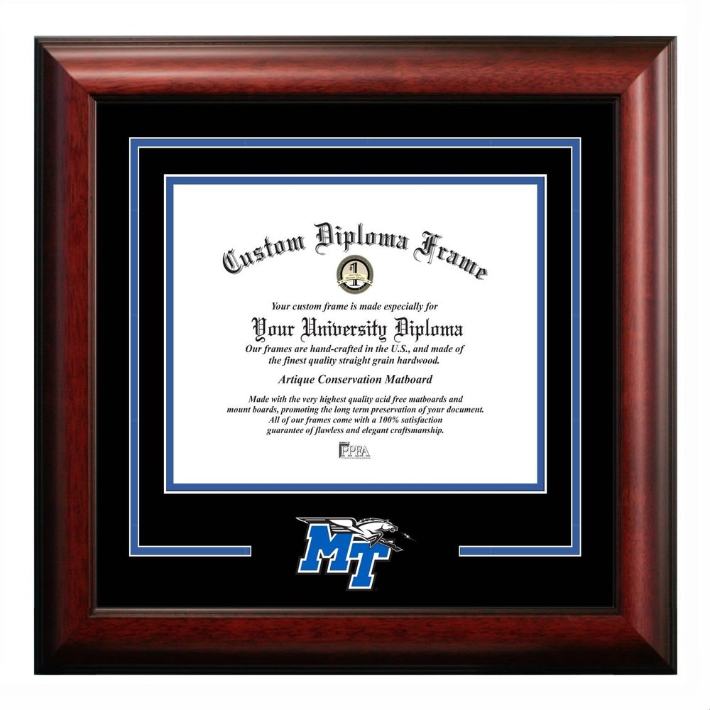 Campus Images Middle Tennesse State Spirit Diploma Frame - Fits 8.5" H x 11" W Diploma
