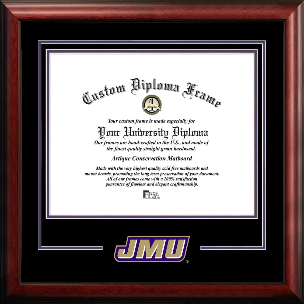 Campus Images James Madison University Spirit Diploma Frame
