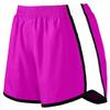 Augusta Sportswear Girls Pulse Team Short - Power Pink/White/Black - S view 1