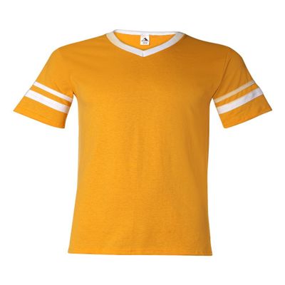 Augusta Sportswear mens Sleeve Stripe Jersey(360)-GOLD/ WHITE-S