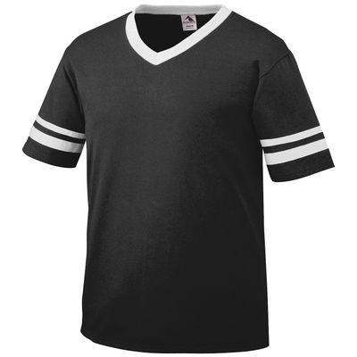 Augusta Sportswear Sleeve Stripe Jersey - Youth - Black/White - S