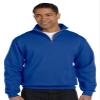 50/50 Blend Quarter-Zip Cadet Collar Sweatshirt by Jerzees view 2