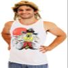 Big Trouble in Little China Tank Top and Wig Costume Set (Adult Medium) view 1