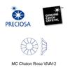 144pcs ss12 (3mm) Clear Crystal, Preciosa MC Chaton Roses VIVA12 (No HotFix Viva 12ss Flatback Rhinestones) view 2