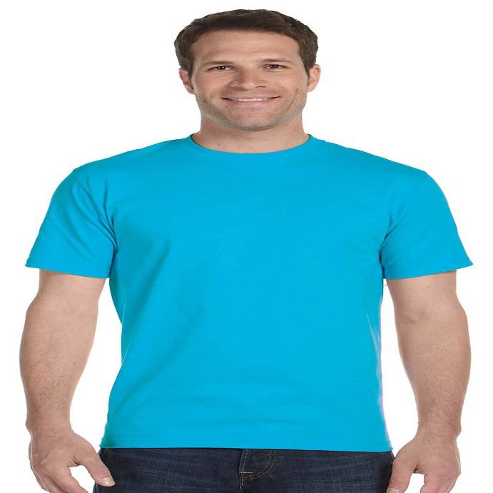 Gildan 5.3 oz. Heavy Cotton T-Shirt, 2X-Large, Carolina Blue