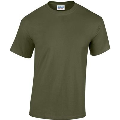 Gildan 5.3 oz. Heavy Cotton T-Shirt, 2X-Large, Military Green