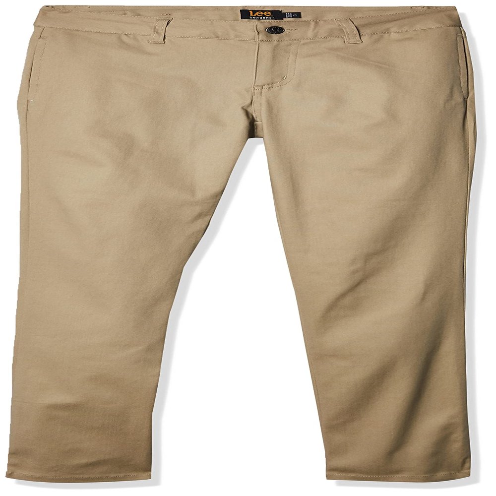 Lee Uniforms Juniors Original Skinny Leg Pant, Khaki, 13