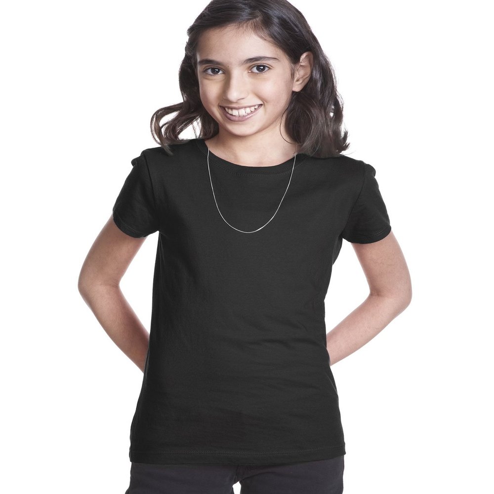 3710 Next Level Youth Cotton Princess Tee - Black - L