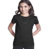 3710 Next Level Youth Cotton Princess Tee - Black - L view 1