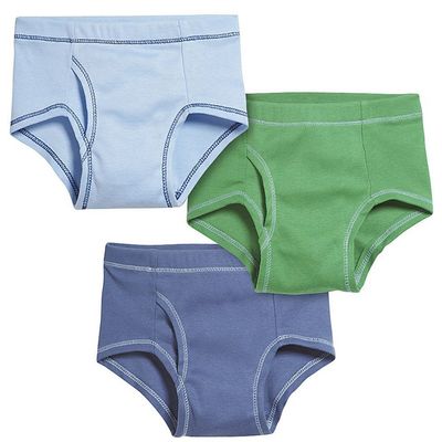 Made in USA Boys Briefs Underwear in All Cotton - Toddler Underpants - Perfect for Sensitive Skins SPD Sensory Friendly Clothing 3-Pack, Fun Boy, Size 2T