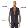 Rothco Conceal-Ops Plainclothes Vest  EDC Everyday Carry Travel Utility for Men, Black, L view 2