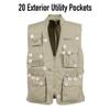 Rothco Conceal-Ops Plainclothes Vest  EDC Everyday Carry Travel Utility for Men, Black, L view 4