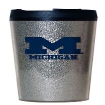 Northwest NCAA Michigan Wolverines Glitter Travel Tumbler, 20-Ounce