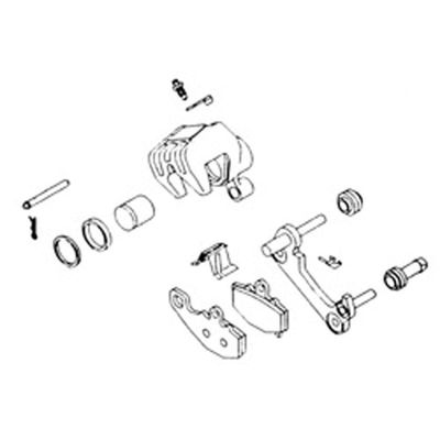 BRK CALIPER KIT:HON BCF-108, Manufacturer: K&L, Part Number: 722351-AD, VPN: 32-1159-AD, Condition: New