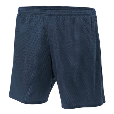 A4 Mens Lined Tricot Mesh Shorts, Large, Navy