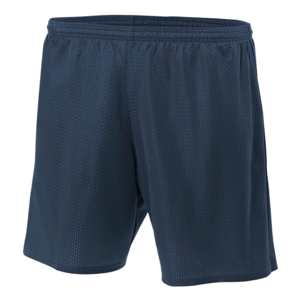 A4 Mens Lined Tricot Mesh Shorts, Large, Navy