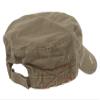 Distressed Washed Cotton Cadet Army Cap Olive One Size view 4