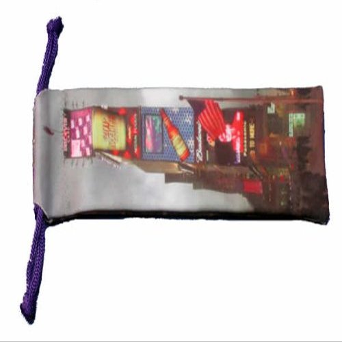 Calabria Micro-Fiber Eyeglass Pouch w/Times Square New York Photography by Maloratsky