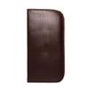 Calabria Slip-In Eyeglasses Case [Brown/Pack of 1] Faux Leather Sunglasses Pouch for Travel, Commute | Soft Glasses Holder | Clip-On for Easy Slide, Belt, Pocket Attachment | Eyeglasses Cases view 2